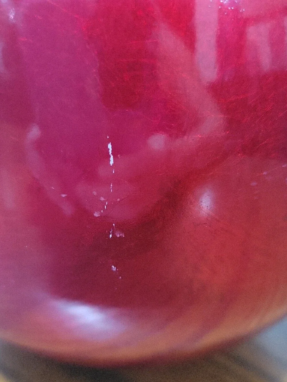Crate&Barrel Shiny Red Teardrop Vase